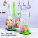 Siyurongg 2 Pcs Baggy Rack, Freezer Bag Holder Stand, Adjustable Food Storage Holders, Plastic Food Prep Bag/Zip Lock Bag Holder Stand, for Meal Prep Bag, Kitchen Gadget