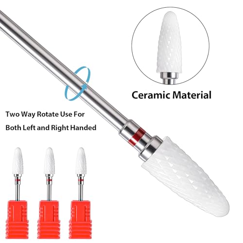 Sibba Nail Drill Bits 3 Pcs Acrylic Nails