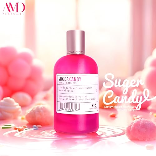 ARO FAC By AMD Perfumes Suger Candy Perfume for Women - Gift for Womens - Long Lasting Women's Fragrances with Blend of Green Apple and Orange Tangerine Eau de Parfum EDP 100ml