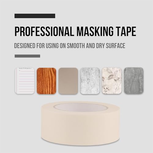 MOMENT 1 Roll Masking Tape 2 inches x 20 Yards | Strong Adhesive Tape for Painting, Decorating, DIY Home, Office, School Stationery, Arts, DIY Crafts
