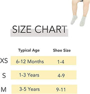CozyWay Non-Slip Socks with Grippers - Ankle Style for Little Girls and Boys, Infants, Toddlers, Children