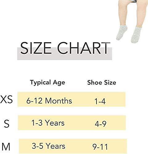 CozyWay Non-Slip Socks with Grippers - Ankle Style for Little Girls and Boys, Infants, Toddlers, Children