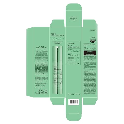 VT COSMETICS Reti-A Reedle Shot 100 | Retinol(Vitamin A) Microneedling Serum, Repairing Exosome, Ideal for Retinol Beginner, Glass Skin, Korean Skin Booster 1.69Fl Oz(50ml)
