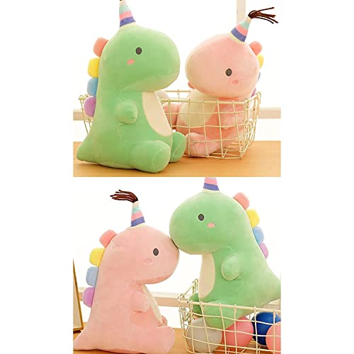 KASTWAVE Plush Toys Cute Stuffed Animal Soft Plushie, Mini and Cute Dinosaur Toy, Dinosaur Soft Dino Plushie for Kids Plush Doll Gifts for Boys Girls Blue, 9 Inch Cute Animal Dinosaur Design (Green)