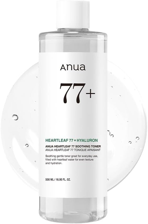 Heartleaf 77% Soothing Toner I pH 5.5 Trouble Care, Calming Skin, Refreshing, Hydrating, Purifying, Cruelty Free, Vegan,(250ml / 8.45 fl.oz.) - Unscented 500ml / 16.9 Fl Oz (Pack of 1)