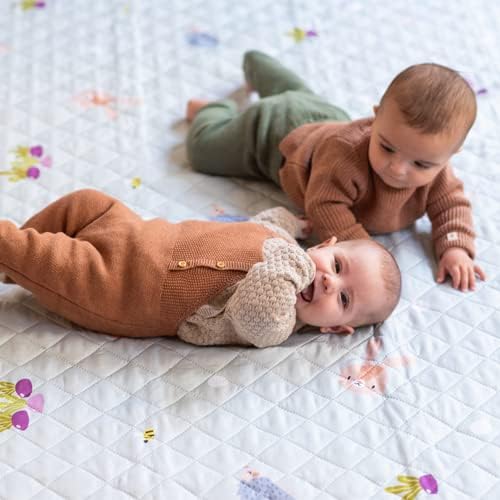 Taf Toys Baby Play Mat - Tummy Time & Crawling Foam Mat with Interlocking Floor Tiles, 72x48 Inches Puzzle - X-Large Play Mat for Infants & Toddlers