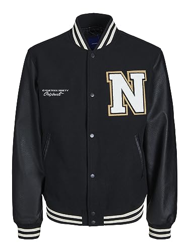 JACK & JONES Men's JORCOLLEGE WOOL BLEND BOMBER NOOS Jacket