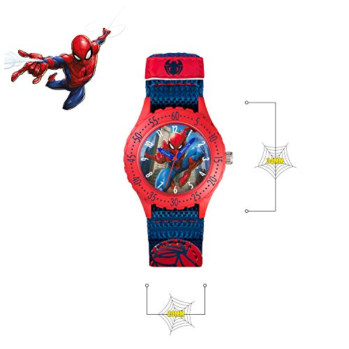 Spider-Man Children's Analogue Quartz Watch with Textile wrist Strap SPD3495