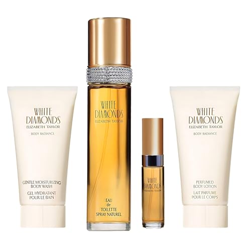 Elizabeth Taylor White Diamonds for Women, 4 Pc Set