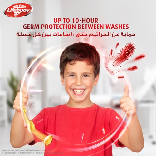 LIFEBUOY Hand Wash Refill , Total 10, for 100% stronger germ protection in 10 seconds, 1L