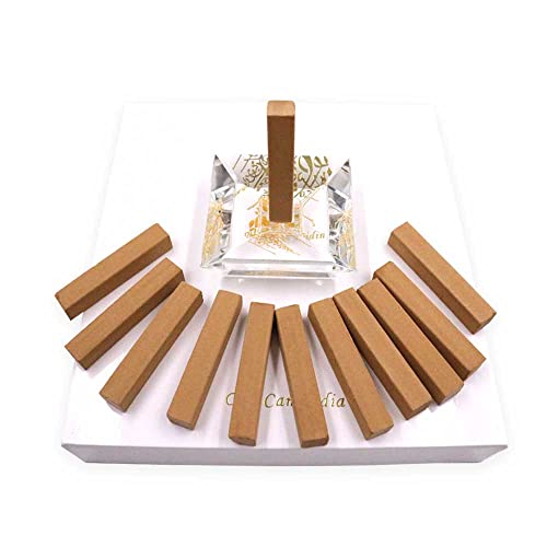 Bakhoor BoSidin ??Luxurious Oud Gift Set with Square Crystal Burner and 12pcs Square Oud ??A86