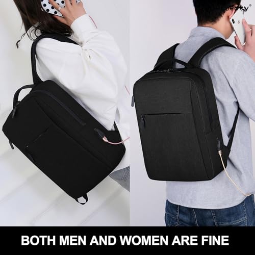 Beauenty Computer Backpack,Travel Backpack Bookbag with Usb Charging Port,Business Anti Theft Slim Durable Laptops Backpack,Water Resistant College School Computer Bag,Fits Notebook