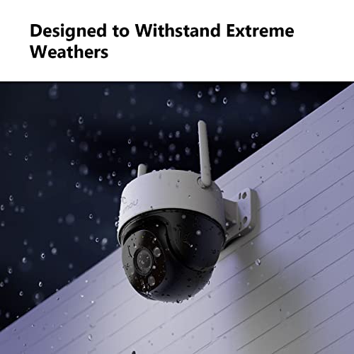 Imou 1080P Security Camera Surveillance Camera Outdoor, 360° Wi-Fi Camera for Home Smart with Human Detection Motion Tracking Two-Way Talk 30m IR Color Night Vision IP66 Water Proof Siren(Cruiser SE+)