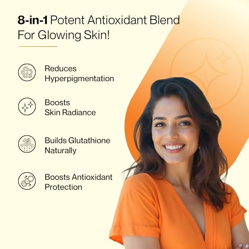 Setu Skin Renew Glutathione Tablets for Glowing Skin | 30 Effervescent Tablets with 500mg L-Glutathione & Vitamin C | Sugar-free Antioxidant & Skin Glow Supplement for Clear Skin | Orange (Pack of 2)