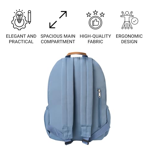 Flaneur Day Backpack with Multiple Compartments - Lightweight Schoolbag for Students Bookbag Durable Daypack for Men and Women Multiple Pockets Comfortable Straps Essential for Travel Sport