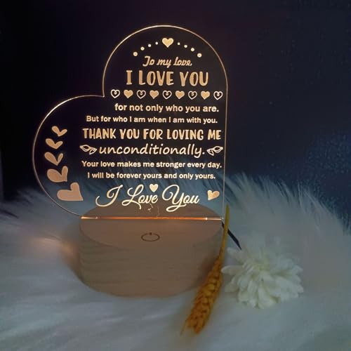 ANTOLE Valentine's Day Gifts for Wife,Romantic Bedroom Decor from Husband,Funny Wedding Birthday Valentine's Day Anniversary Present from Lover (A)