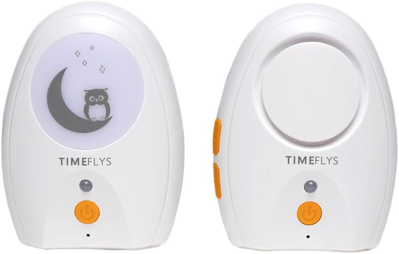 TimeFlys Audio Baby Monitor Paladin Upgrade Version Portable Rechargeable Extra Long Range up to 2000 Feet Night Light Crystal Clear Sound Camping