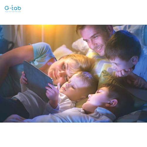 G-Tab T11 Tablet/10.1 Inches IPS Screen/Octa Core 1.6GHz Processor/6580mAh Battery/4G Dual SIM/4GB RAM  128GB ROM/5MP Front흳 Rear Camera/Includes- Touch Pen/OTG/Tempered Glass/Flip Cover (Blue)