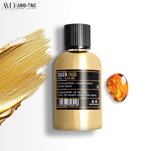 ARO FAC By AMD Perfumes Suger Oud Unisex Perfume - Classic Perfume for Men and Women - Long Lasting Men's and Women's Fragrances with Blend of Blueberry and Anise Eau de Parfum EDP 100ml