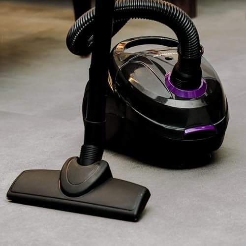 Olsenmark Vacuum Cleaner with Dust Bag1.5 Litre OMVC1782 Powerful Suction, Dust Full Indicator - Flexible Hose with Airflow on Handle - Pedal Switch and Auto-Rewinding Wire - 2200W