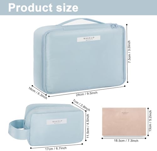 Queboom Travel Makeup Bag Cosmetic Bag Makeup Bag Toiletry bag for women and girls