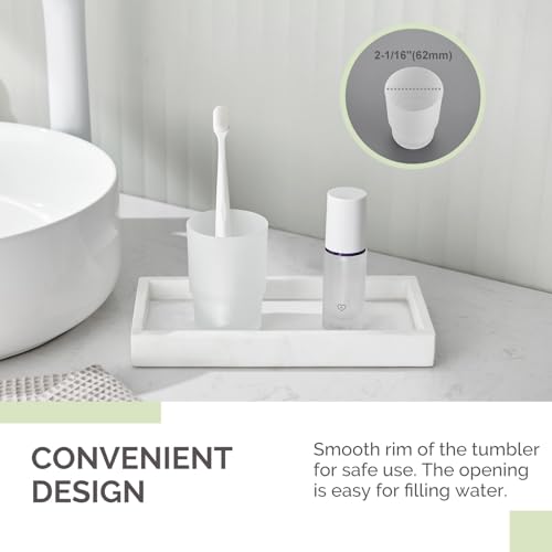 Angle Simple Frosted Glass Tumbler, Thick Glass Cup Replacement, Bathroom Toothbrush and Toothpaste Holder, Water Glasses, Bathroom Cup, Tumbler Cup, Rinsing Glass Cup, Drinkware Glassware