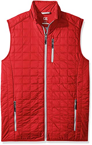 Cutter & Buck Men's Weather Resistant Primaloft Down Alternative Rainier Vest Down Vest