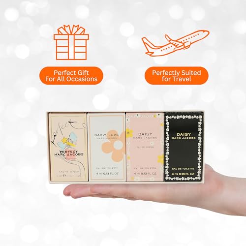 Marc Jacobs Mini Set (ET4 ML + Daisy So Fresh ET 4 ml + Love ET 4 ml + Perfrct EP 5 ml)