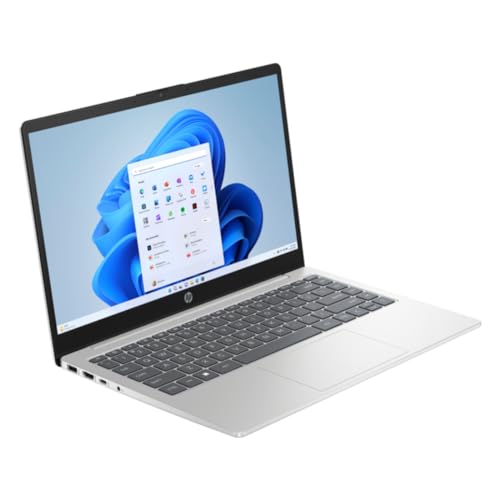2024 Newest HP 14 Business Laptop With 14'' FHD Display, Intel Core i5-1335U Processor |16GB DDR4 RAM |512GB NVMe SSD |Intel Iris Xe Graphics |Backlit Keyboard |Windows 11 Natural silver (Upgraded)