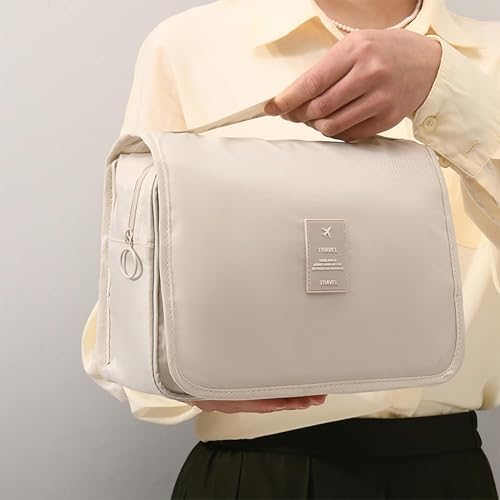 Lonimia Hanging Travel Toiletry Bag, Hangable Toiletry Bag, Polyester Material Multiple Compartments Thickened Waterproof Hangable Practical Travel bag, Suitable for Journeys, Business Trips Etc