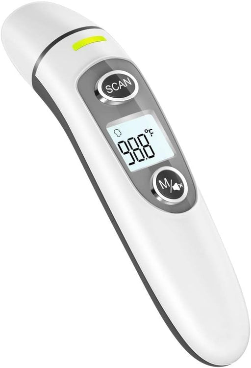 SKY-TOUCH Digital Infrared Thermometer for Forehead & Ear,Accurate Readings for All Ages,with LCD Display, Fever Alarm & Memory Recall Hygienic for Home & Travel