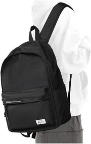 WEPOET Middle School Backpack for Teen Girls,Cute College Backpack for Women,High School Bag,Casual Travel Rucksack,Bookbag - D1-black