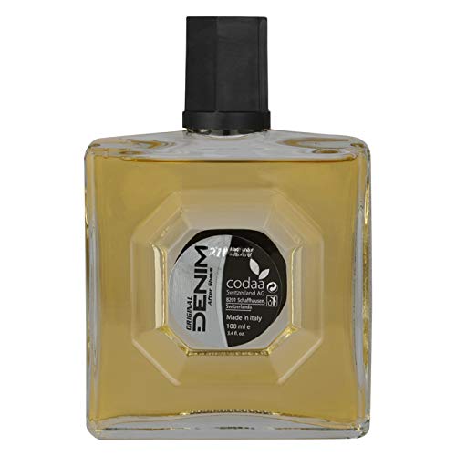 Denim Aftershave for Men - Original Fast Acting Instant Smoothen Freshly Shaved Skin Helps With Razor Burn Fresh and Toned Long Lasting Fragrance 100ML