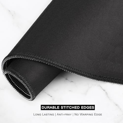 Auhoahsil Desk Mat, Ultra Large Mouse Pad, XXL Gaming Mousepad, Green Tropical Leaves Desk Pad, Big Extended Full Size Mouse Pad, Desktop Desk Matt for Keyboard, Laptop & Computer, 35.5 x 15.7 in