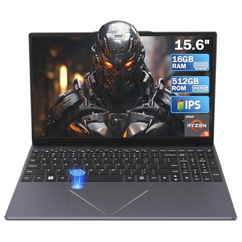 15.6" Laptop PC 16GB DDR4 512GB SSD, HD Laptop Computer AMD Ryzen 5 3500U Processor AMD Integrated Graphics computer with Touch ID 2.4/5G WiFi Bluetooth USB 3.0 WPS office for Students/Gaming laptop