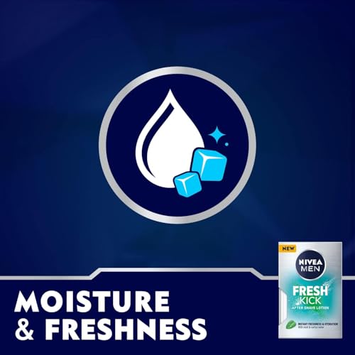 NIVEA MEN After Shave Lotion, Fresh & Cool Mint Extract, 100ml