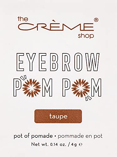 The Crème Shop Ash Brown Eyebrow Gel Pomade. Brow Tint for Setting, Styling, Sculpting. Made in Korea -Eyebrow PomPom, Taupe