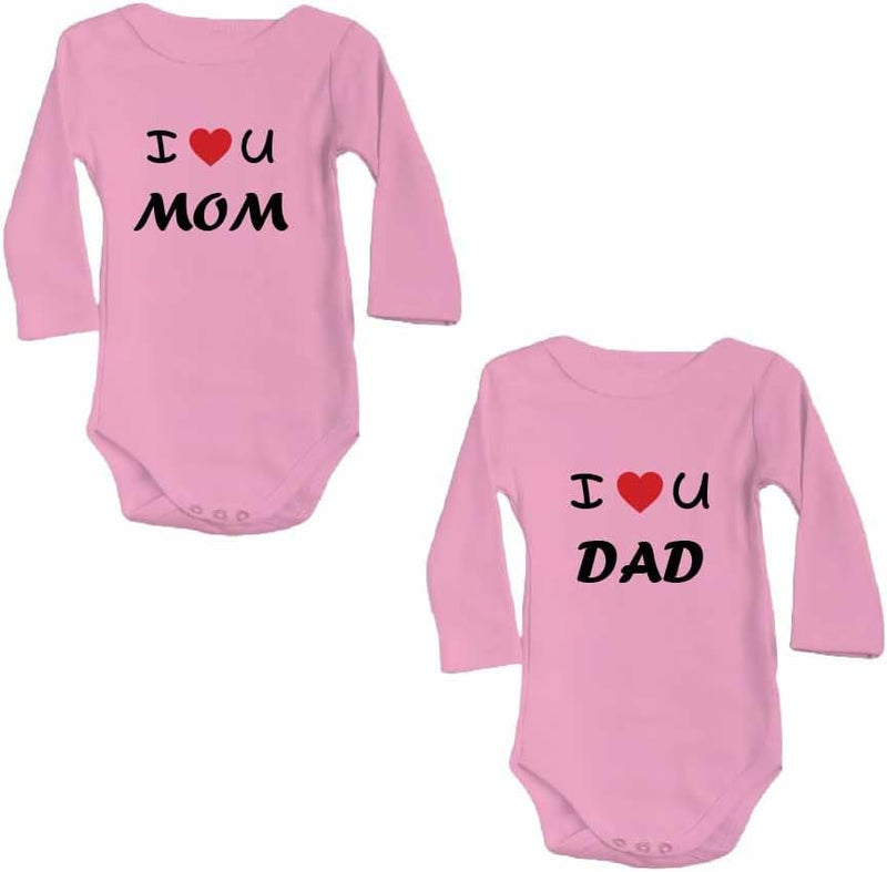 Pack of 2 Unisex Baby Romper with Mama and Papa Printed Design for Newborns,Infants, Toddlers Full Sleeve Jumpsuit Snap Closure for Easy Diaper Changes Ideal for Baby Shower