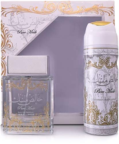 Lattafa Khalis Pure Musk for Men and Women EDP 100ml + Deodorant