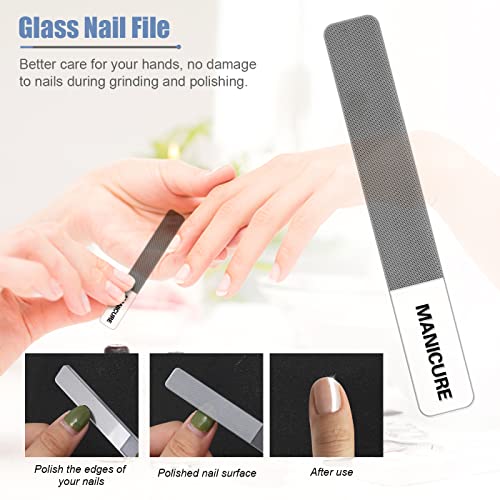 Leipple Manicure Set Professional Nail Clippers Pedicure Kit, 16 pcs Stainless Steel Nail Care Tools Grooming Kit with Luxurious Travel Leather Case for Thick Nails Men Women Gift (Blue), One Size