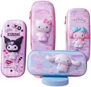 Cute Pencil Case for Girls 3D EVA Cartoon Pencil Storage Pouch for School Kids Large Capacity Storage Box Stress Relief Toy Stationery Box Back to School Gift (C-Melody) - C-Melody