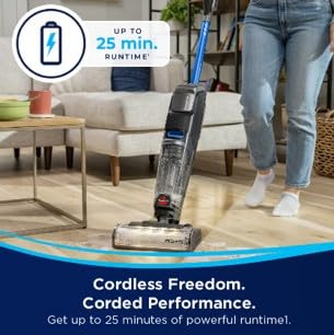 BISSELL Crosswave Omnifind 4006K – Cordless Wet & Dry Vacuum & Mop – Powerful 2-In-1 Cleaner With Furfinder light feature, Tangle-Free technology & Self-Cleaning | 2 years BISSELL warranty