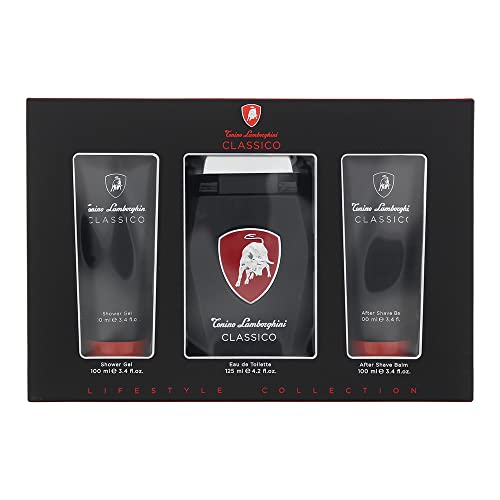 EMMEXX Tonino Lamborghini Classico 3 Piece Gift Set: Eau De Toilette 125ml - Shower Gel 100ml - Aftershave Balm 100ml