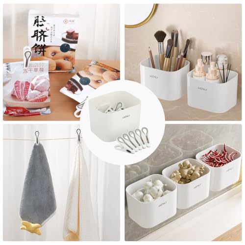 YILANJIN 24PCS Clothes Pins, Plastic Clothespins, Clothesline Clips, Clothes Pegs, Laundry Clips, Clothesline Pins, Towel Clips, Beach Towel Clips, Laundry Clips for Drying Clothes, with Storage Box