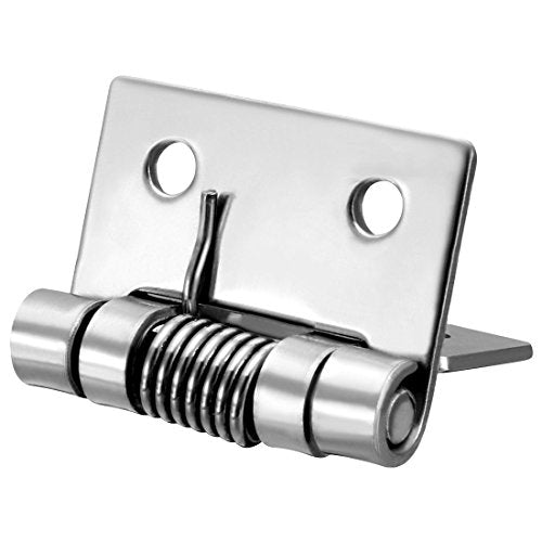 uxcell sourcing map Self Closing Spring Hinge 0.98" Stainless Steel Brushed DIY Hardware for Door Cabinet Small Box 5pcs Per Pack