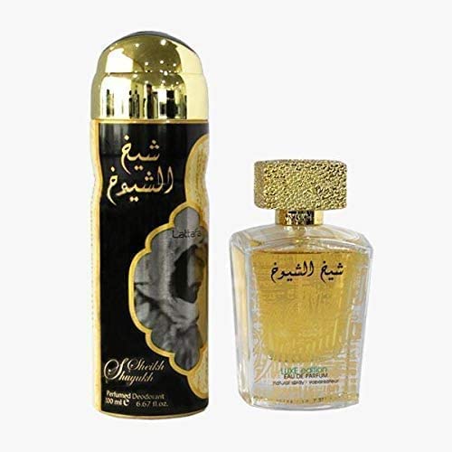 Lattafa Sheikh Al Shuyukh Luxe Edition Giftset for Men,EDP 100ml / Deo 200ml