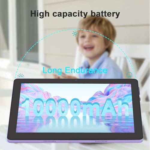 C idea 10 inch Tablet, Android 12.0 Tablet 8GB RAM? ROM Storage 8MP? Cameras 10000mAh Battery Dual SIM Slot 800x1280 IPS HD Touchscreen Tablet PC with Case&Keyboard/WIFI/5GLTE CM7800(Purple)