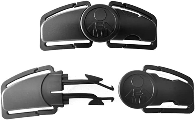 MdouLy Car Seat Chest Harness Clip Car Seat Safety Belt Clip Buckle Lock Stroller Chest Clip Universal Adjustable Guard for Baby and Kids Trend (Black)