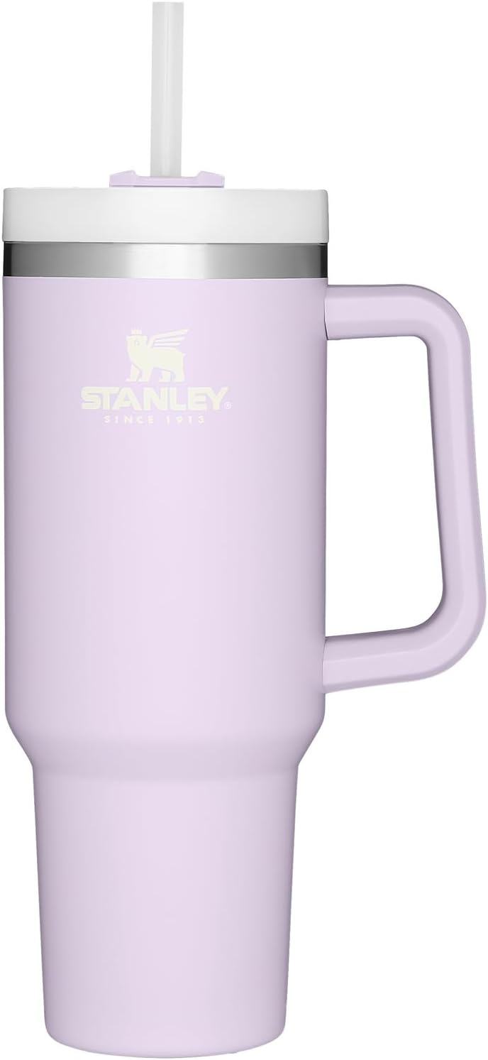 Stanley Quencher H2.0 Tumbler with Handle & Straw 40 oz | Twist On 3-Way Lid | Cupholder Compatible for Travel | Insulated Stainless Steel Cup | BPA-Free | Seafoam