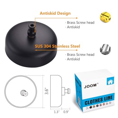 Tazweeq Retractable Clothesline, Stainless Steel Clothesline for Hanging Drying in Bathroom Laundry Hotels